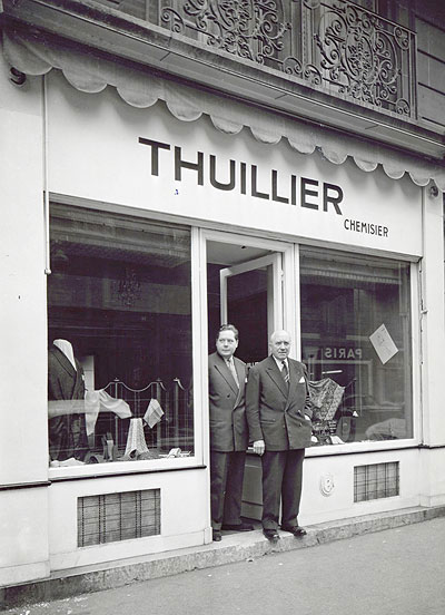 La boutique Thuillier chemisier dans les années 60