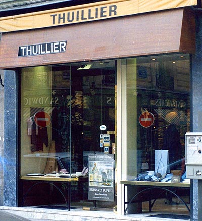 La boutique Thuillier dans les années 90